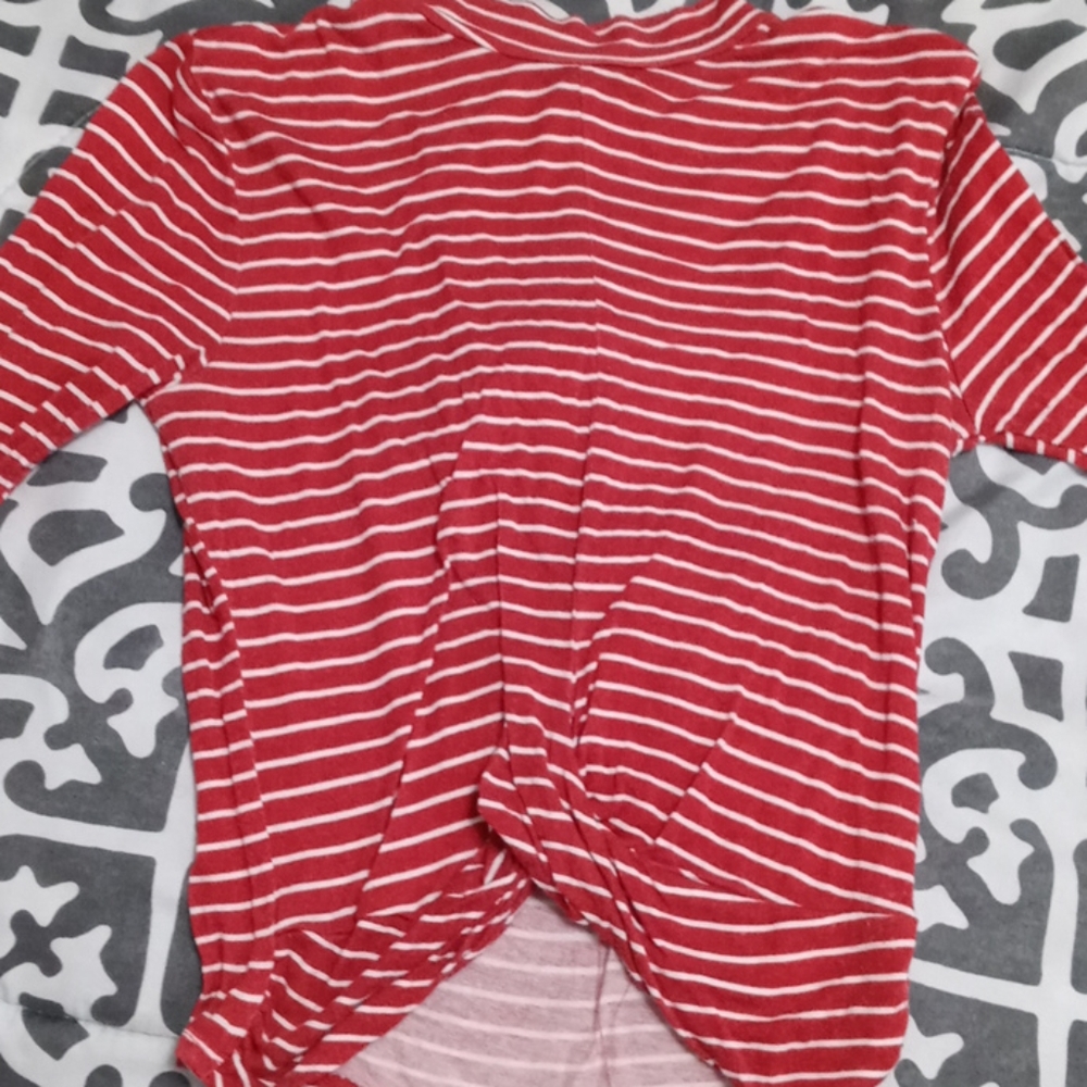 Red & white striped shirt